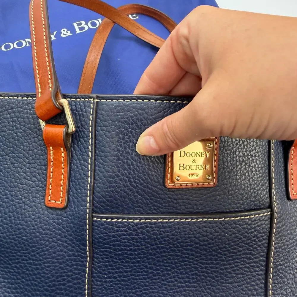 Dooney & Bourke Navy Blue Lexington Tote Bag